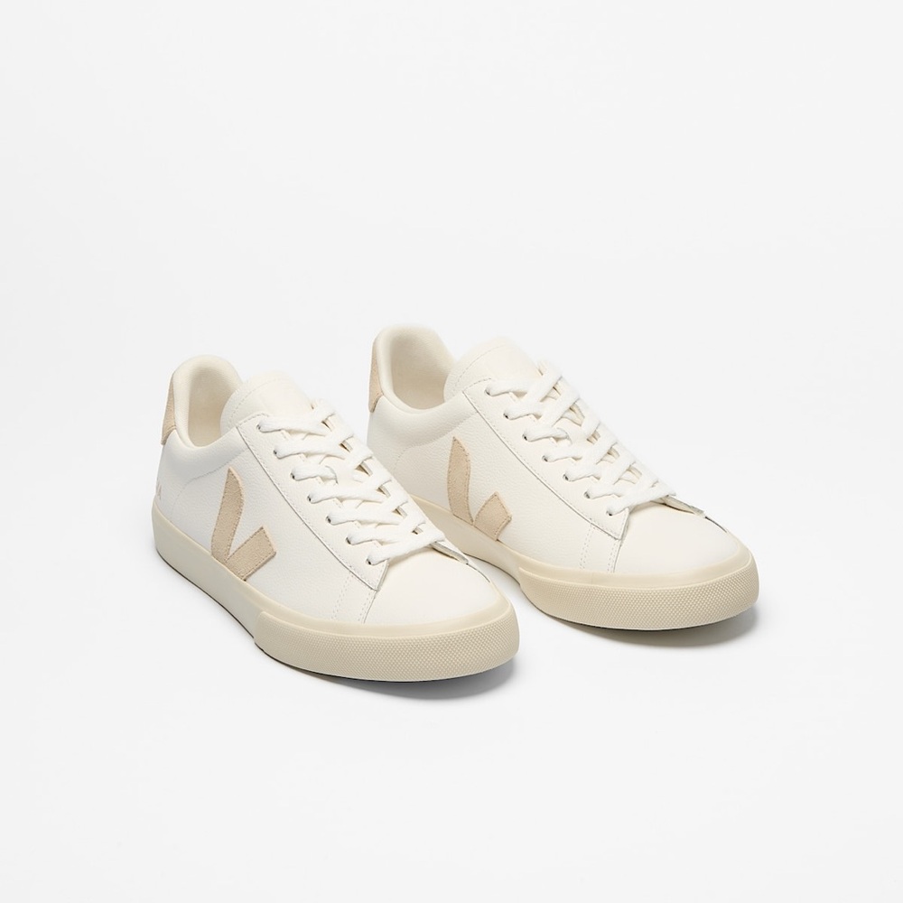 VEJA CAMPO LEATHER WHITE ALMOND SNEAKERS 42.5 11.5 9.5 - Picture 3 of 11